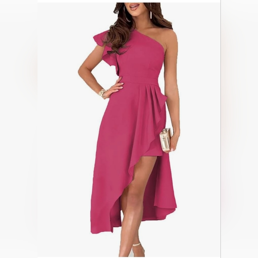 Bright pink dress